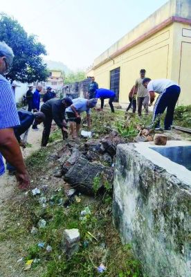 जन सहयोग ने चलाया स्वच्छता अभियान