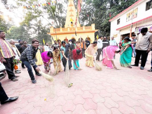 स्वच्छता पखवाड़ा, किलकिलेश्वर धाम पहुंचीं गोमती