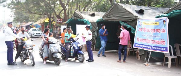 सडक़ सुरक्षा माह, यातायात जागरूकता शिविर