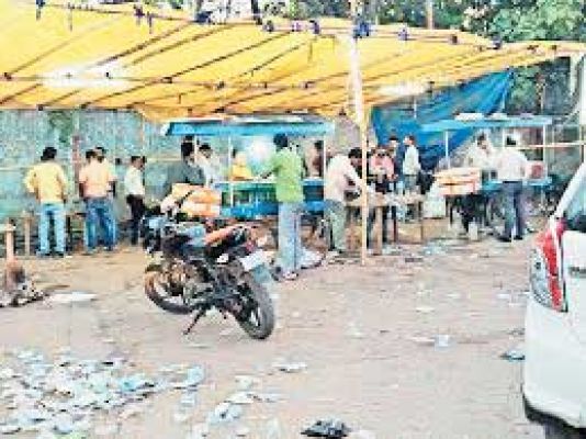 अवैध शराब की बिक्री व चखना सेंटर फिर शुरू