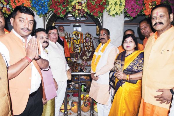 डिप्टी सीएम साव ने श्रीराम मंदिर में की पूजा-अर्चना