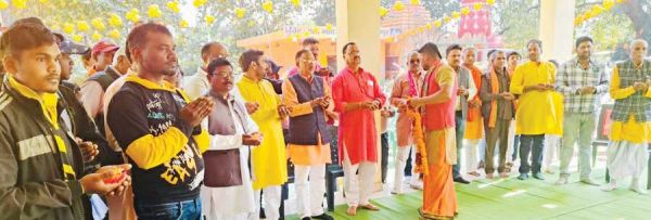  प्राण प्रतिष्ठा, निकाली भव्य शोभायात्रा