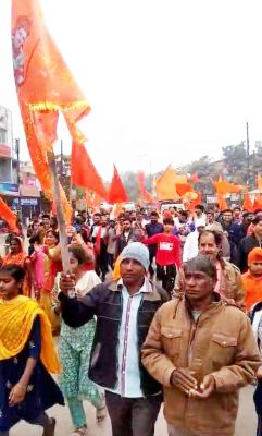 नवापारा में निकाली प्रभात फेरी
