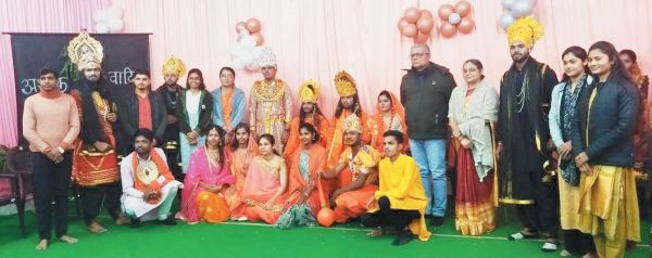 कमलाकांत शुक्ला इंस्टीट्यूट में सामूहिक रामायण चौपाई