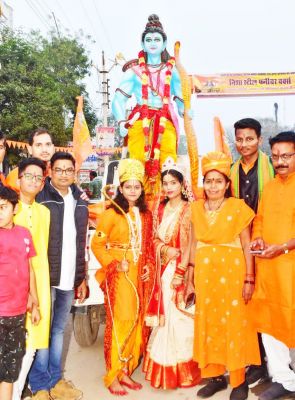 शहर का कण-कण हुआ राममय निकाली शोभायात्रा