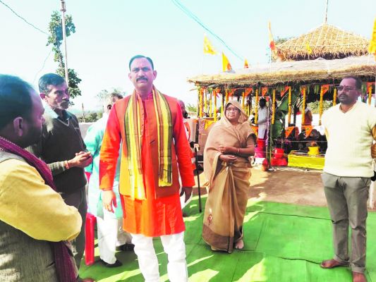 प्राण-प्रतिष्ठा पर जिपं अध्यक्ष के गृह ग्राम  में लोग हुए राममय