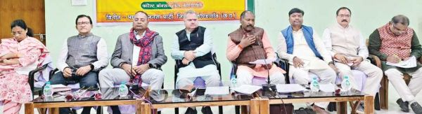 आम चुनाव पर भाजपा संगठन मंत्री एवं महामंत्री की बस्तर के पदाधिकारियों संग चर्चा