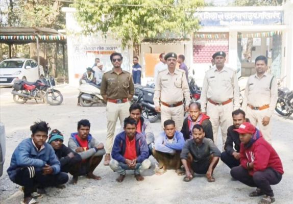 चीतल का शिकार,  10 आरोपी गिरफ्तार