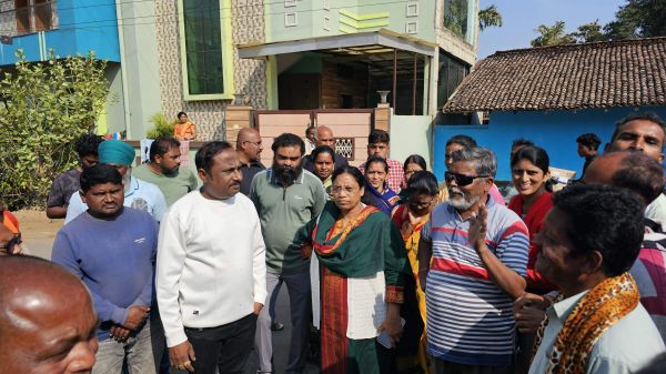 नाली निर्माण का भूमिपूजन
