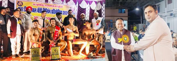संतोष बने शहर के सर्वश्रेष्ठ बॉडी बिल्डर