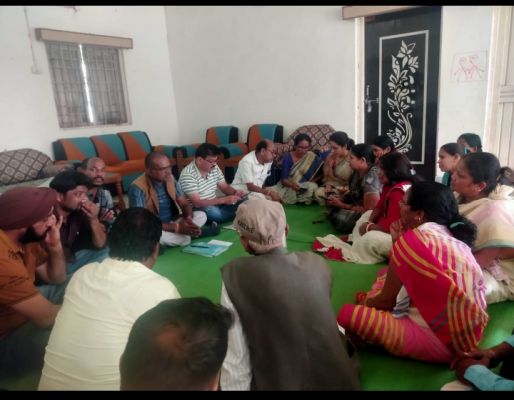 गांव चलो अभियान को लेकर नवापारा मंडल की बैठक