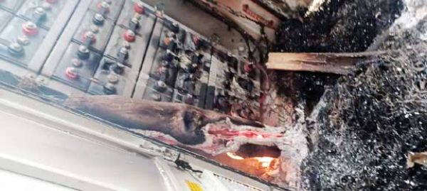 नक्सलियों ने मोबाइल टॉवर में लगाई आग, फेंके पर्चे