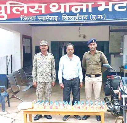 अवैध शराब बिक्री, आरोपी गिरफ्तार 