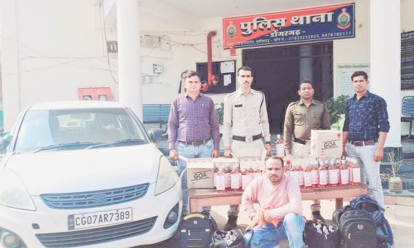 एमपी की शराब तस्करी, आरोपी पकड़ाया
