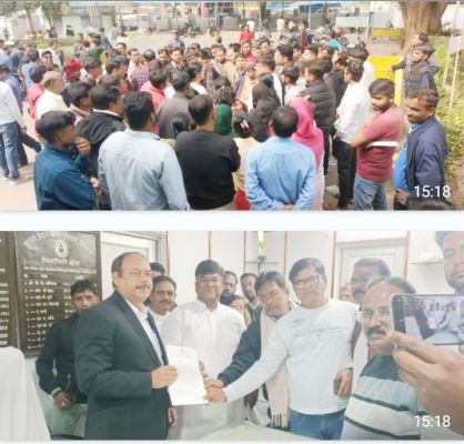 सांकेतिक धरना-प्रदर्शन कर ज्ञापन सौंपा