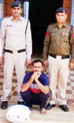 गांजा संग  आरोपी गिरफ्तार