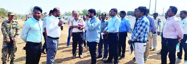 कलेक्टर ने चित्रकोट महोत्सव की तैयारियों का किया निरीक्षण