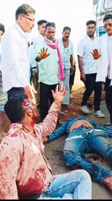 ट्रक की ठोकर, दो सगे भाईयों की मौत, एक घायल
