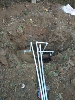 नल कनेक्शन में  घटिया पाइप