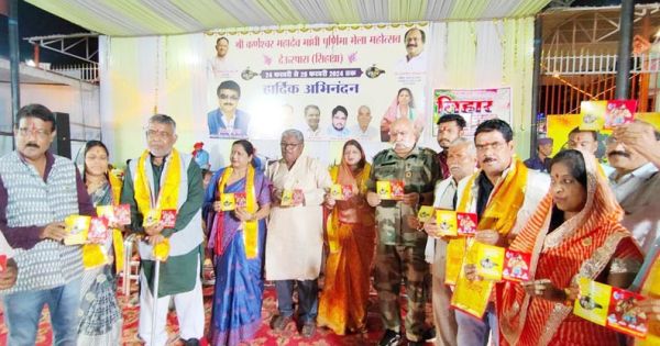 कर्णेश्वर ट्रस्ट ने मेला महोत्सव सहयोगियों व दान दाताओं का किया सम्मान