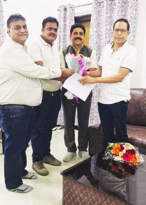 राइस मिल एसो. जिलाध्यक्ष ने कलेक्टर से की सौजन्य भेंट