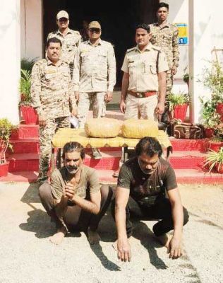 गांजा संग 2 अंतरराज्यीय तस्कर गिरफ्तार