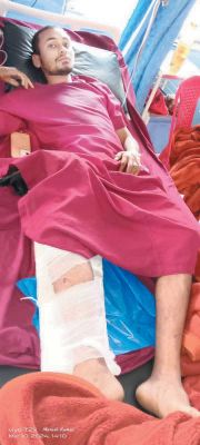 महिला की मदद से बची घायल छात्र की जान