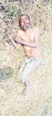 खेत में मिली अधेड़  की लाश, जांच