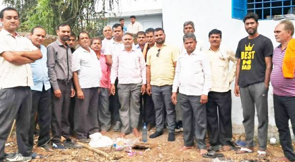 सामुदायिक भवन का भूमिपूजन