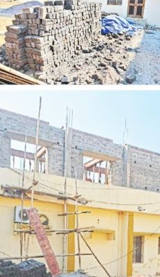 जिला अस्पताल में 1. 87 करोड़ की लागत से बन रहा भवन, हैंडओवर होने से पहले ही आई सीपेज 