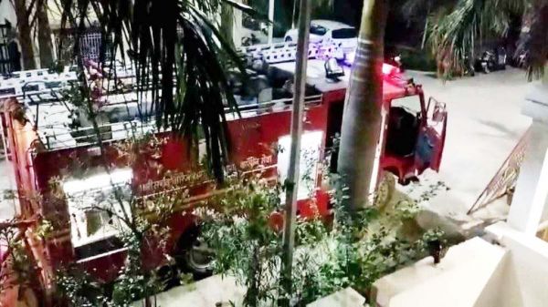 कृषि अफसर के घर में लगी आग, काबू