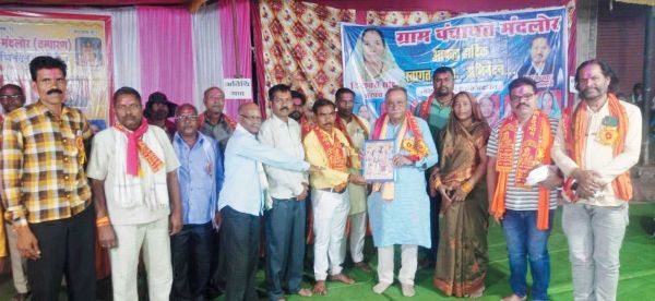 रामायण प्रतियोगिता में शामिल हुए पूर्व मंत्री साहू