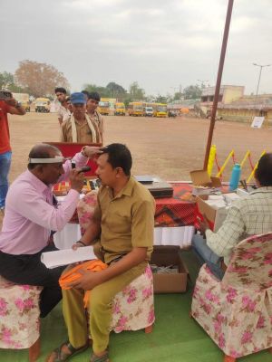 40 वाहनों का मौके पर लिखवाया नंबर