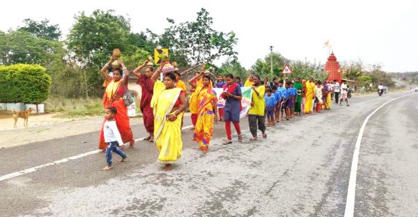 मतदाता जागरूकता अभियान: हिन्दू नववर्ष और नवरात्र पर कलश यात्रा