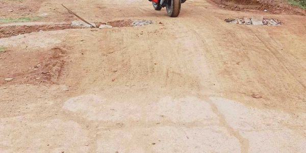 टूटी पुलिया से झांक रहा सरिया, हादसे की आशंका