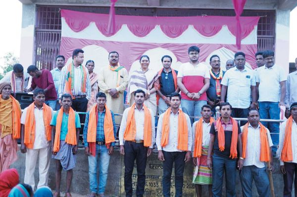 भाजपा कार्यकर्ताओं व ग्रामीणों से रूबरू हुई गोमती