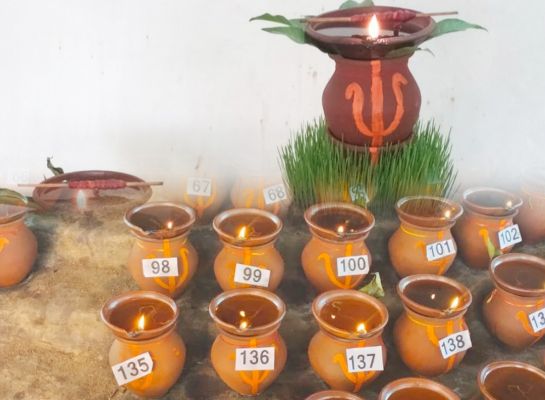 नवरात्रि की धूम, मां समलाई मंदिर  में 477 मनोकामना ज्योति प्रज्वलित