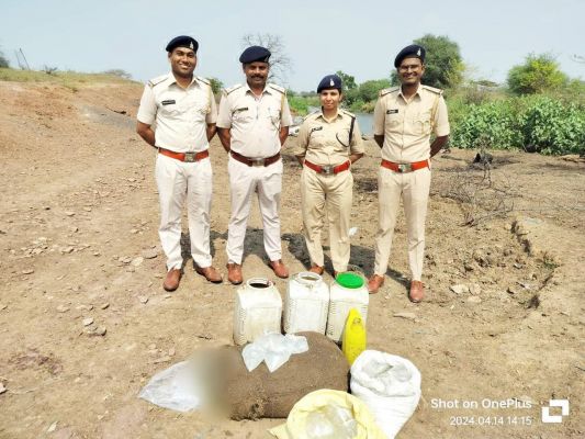  शराब जब्त, महुआ  लाहन किया नष्ट