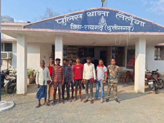 जंगल रास्ते मवेशियों  की तस्करी, 7 बंदी