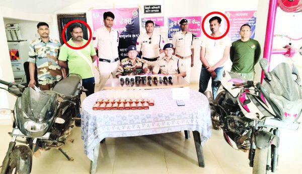 नशीले इंजेक्शन-शराब जब्त, 2 बंदी