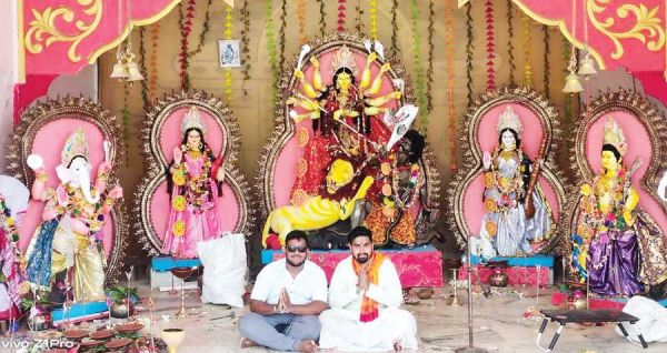 बासंती दुर्गा पूजा का समापन