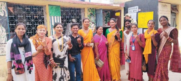 तृतीय लिंग समुदाय ने भी अपनी हिस्सेदारी निभाई