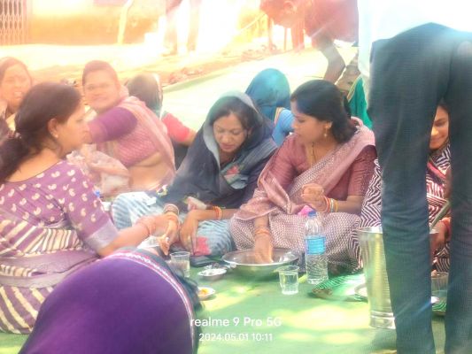 विधायक यशोदा श्रमिक सम्मेलन में हुईं शामिल