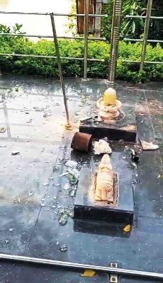 शिव मंदिर में तोडफ़ोड़ करने वाले बख्शे नहीं जाएंगे-विधायक