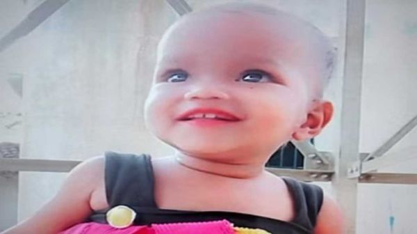 पानी भरे बर्तन में डूबने से बच्ची की मौत