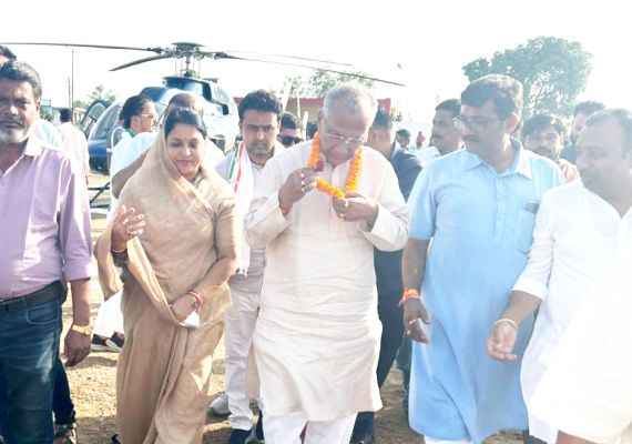 कुरुद की कांग्रेस नेत्री बिलासपुर में कर रहीं प्रचार