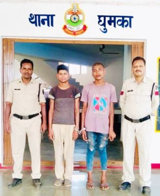 गांव में माहौल खराब करने वाले दो आरोपी पर कार्रवाई
