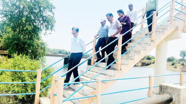 नदी से पानी लेकर 24 गांव में की जा रही जल की आपूर्ति