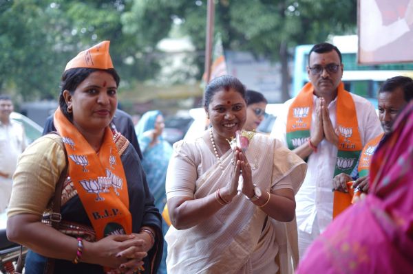 आम चुनाव, झारखंड के सिमडेगा में गोमती का चुनावी जनसंपर्क