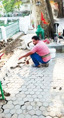 सारंगढ़ क्रेशर संघ ने कराया तुर्की तालाब गार्डन का जीर्णोद्धार